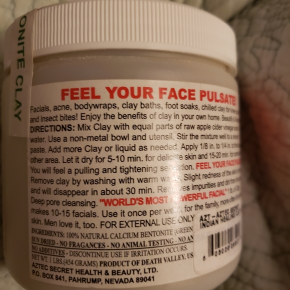 Aztec Secret Indian Healing Clay 1 lb. - Picture 3 of 3